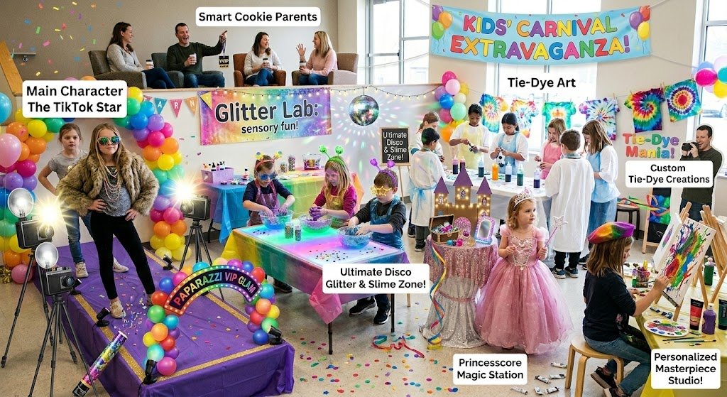 Birthday party ideas girls 6-14 - Hilys Sparkly Spa Birthday party ideas for girls 7-14